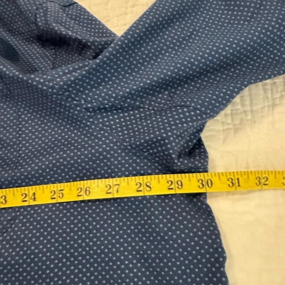 Duluth Trading Co Wrinkle Fighter Relaxed Fit Button Down Collared Blue Sz 3XL